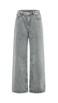 Acid Grey Wash Wide Leg Jeans